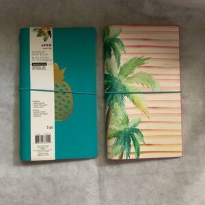 NWT Lot of Recollections Teal and Multicolor Tropical Notebooks